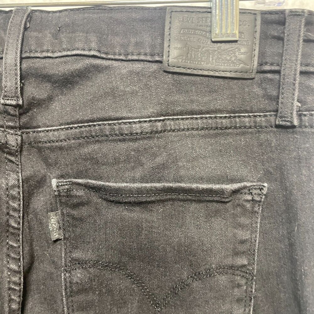 Levi’s Women’s 720 High Rise Super Skinny Jeans 31 Black Stretch Denim Classic - Picture 9 of 12